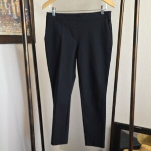 Theory Theory Womens Thaniel Kenett Pull-On Black Trousers Size 6 Pockets